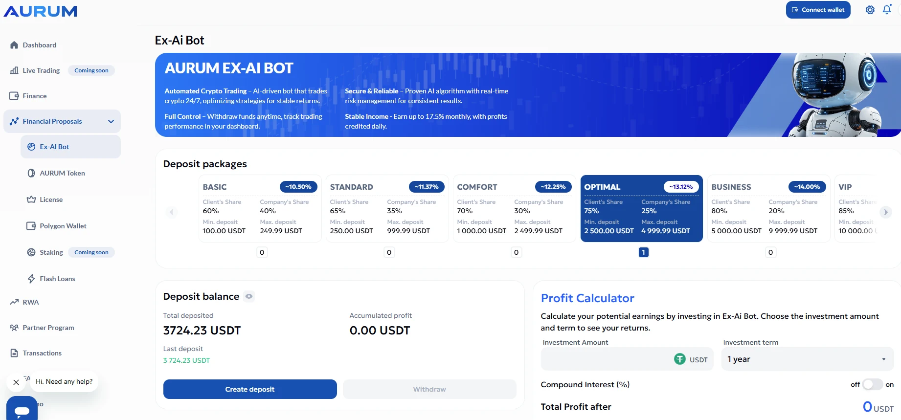 EX-AI Bot dashboard